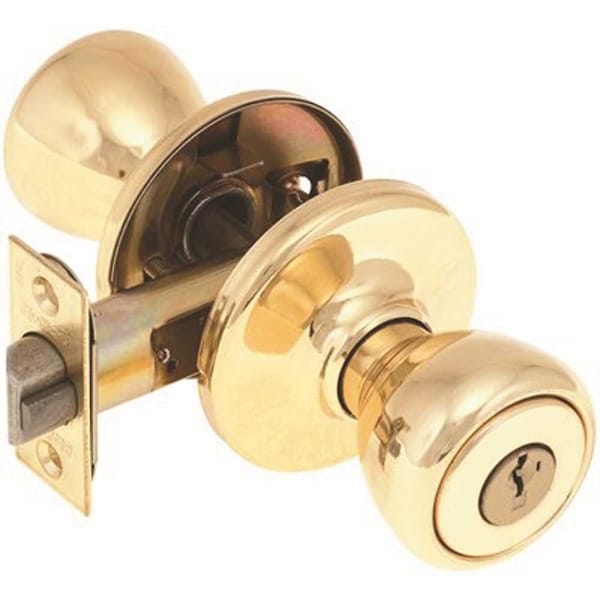 Kwikset Tylo Keyed Entry Door Knob Featuring SmartKey Security in